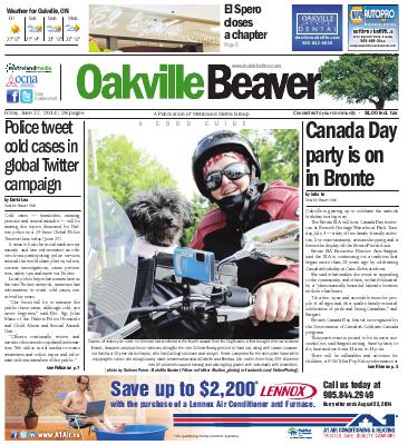 Oakville Beaver, 27 Jun 2014