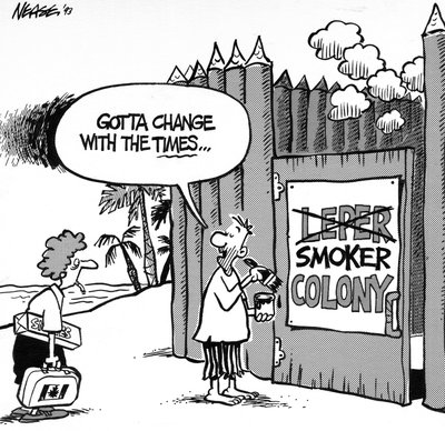 Steve Nease Editorial Cartoons: Smoker Colony