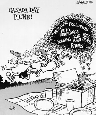 Steve Nease Editorial Cartoons: Canada Day Picnic