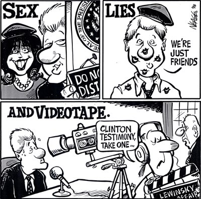 Steve Nease Editorial Cartoons: Sex, Lies, & Videotape