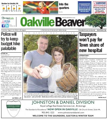 Oakville Beaver, 14 Aug 2014