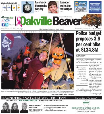 Oakville Beaver, 31 Oct 2014