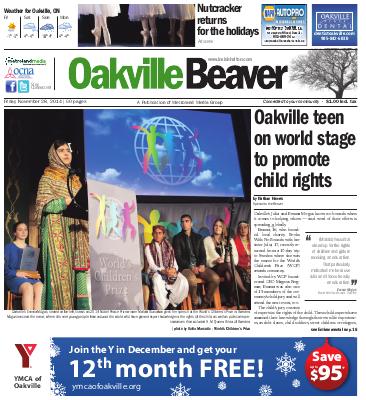 Oakville Beaver, 28 Nov 2014