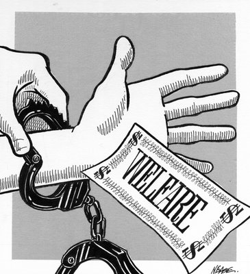 Steve Nease Editorial Cartoons: Welfare Shackles