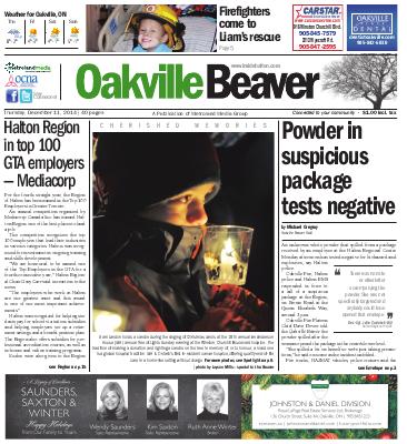 Oakville Beaver, 11 Dec 2014