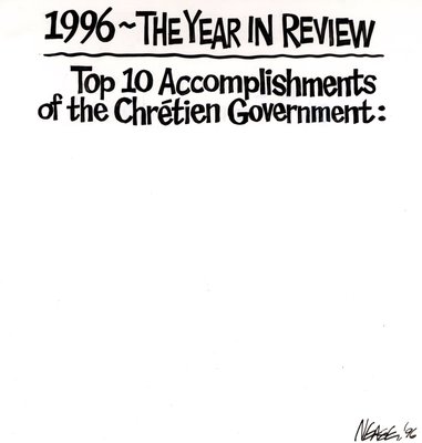 Steve Nease Editorial Cartoons: Chretien's Accomplishments