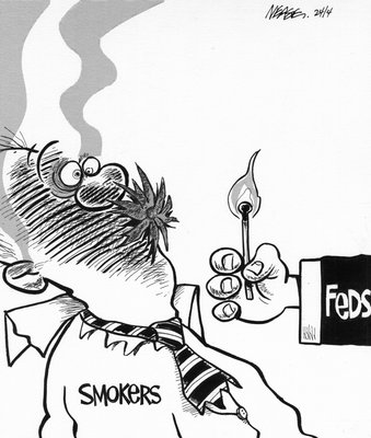 Steve Nease Editorial Cartoons: Federal Smoking Policy