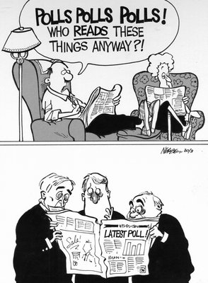 Steve Nease Editorial Cartoons: Polls Polls Polls !