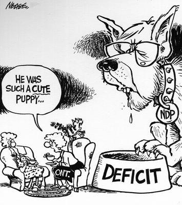 Steve Nease Editorial Cartoons: Bob Rae's Deficit Bowl