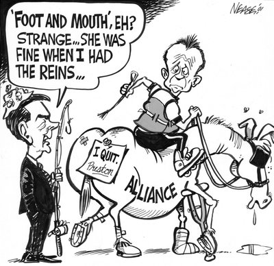 Steve Nease Editorial Cartoons: Foot and Mouth Eh?