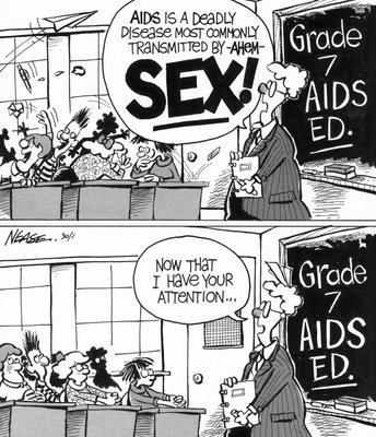 Steve Nease Editorial Cartoons: AIDS Education