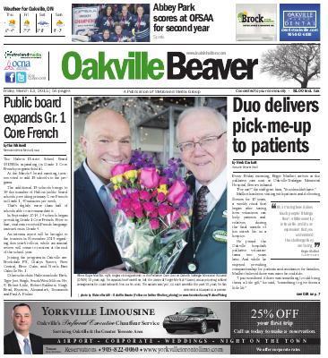 Oakville Beaver, 13 Mar 2015