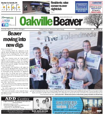 Oakville Beaver, 19 Mar 2015