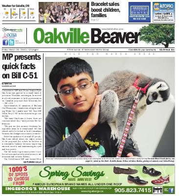 Oakville Beaver, 20 Mar 2015