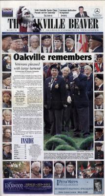 Oakville Beaver, 13 Nov 2002