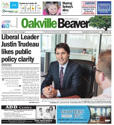 Oakville Beaver, 16 Apr 2015