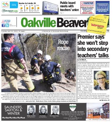 Oakville Beaver, 23 Apr 2015