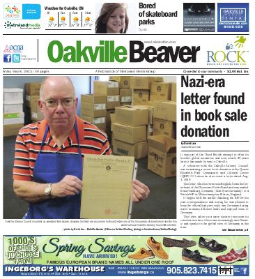 Oakville Beaver, 8 May 2015