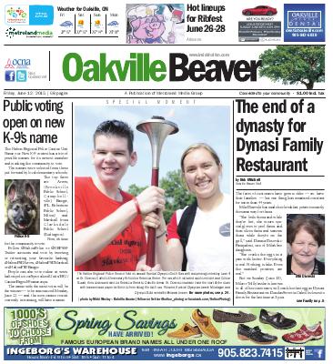 Oakville Beaver, 12 Jun 2015