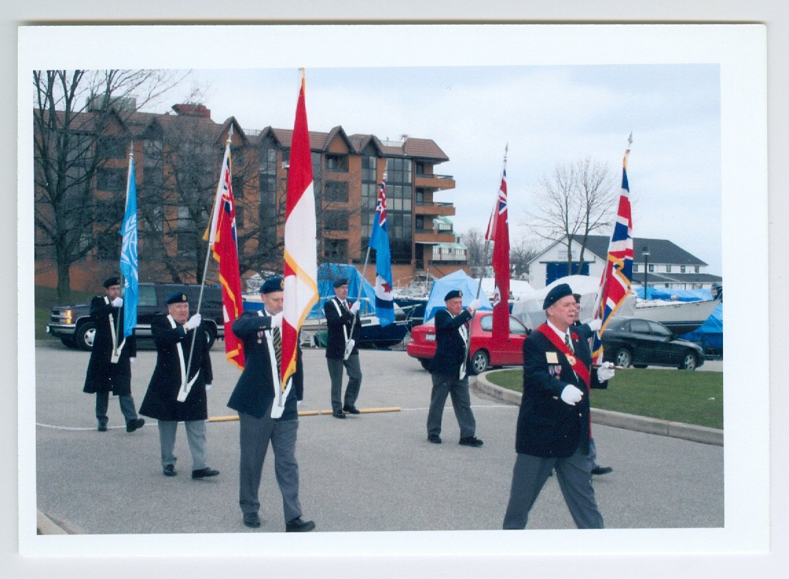 Second from left: Gene Reed, Bronte Legion Remembrance Day Parade c. 2000-2001