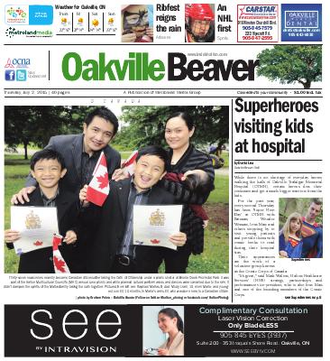 Oakville Beaver, 2 Jul 2015