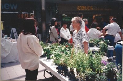 Plant sale at Hopedale Mall (1997)