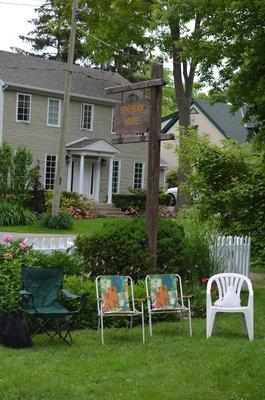 Bronte Horticultural society lawn chairs at Sovereign House