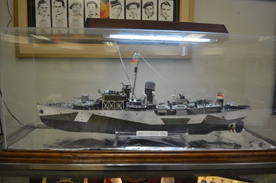 H.M.C.S. Oakville model at the Bronte Legion