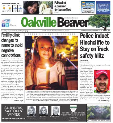 Oakville Beaver, 10 Sep 2015