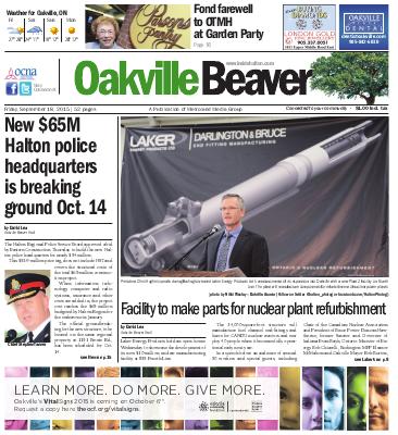 Oakville Beaver, 18 Sep 2015