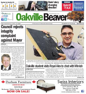 Oakville Beaver, 25 Sep 2015