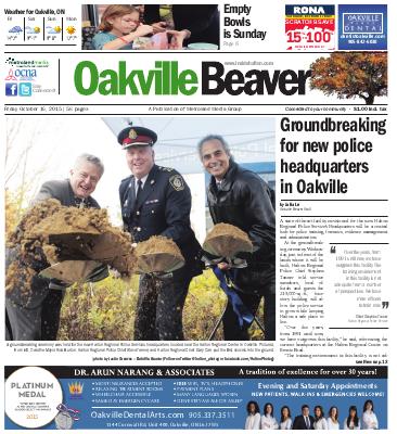 Oakville Beaver, 16 Oct 2015