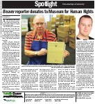 Beaver reporter donates to Museum for Human Rights