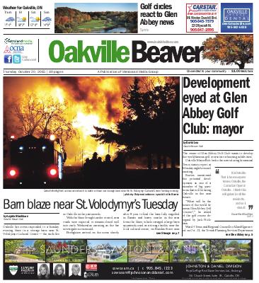 Oakville Beaver, 29 Oct 2015