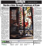 Stories shine through windows at Knox