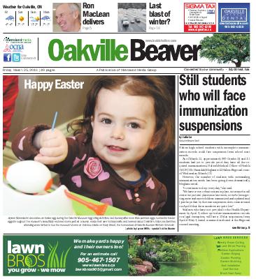 Oakville Beaver, 25 Mar 2016