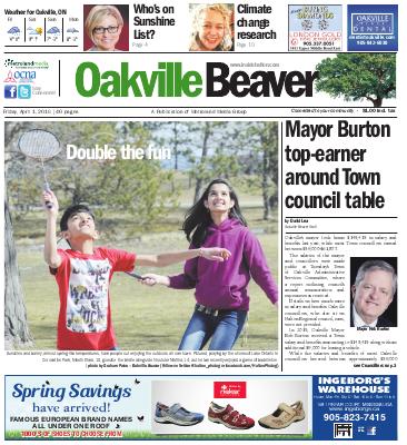Oakville Beaver, 1 Apr 2016