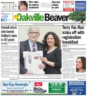 Oakville Beaver, 8 Apr 2016