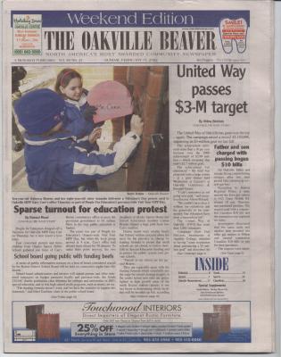 Oakville Beaver, 17 Feb 2002