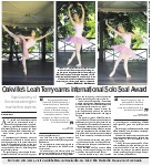 Oakville's Leah Terry earns international Solo Seal Award: Royal Academy of Dance accolade given to select few students