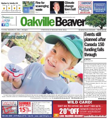 Oakville Beaver, 1 Sep 2016