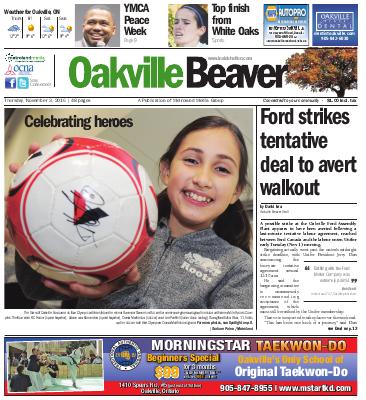 Oakville Beaver, 3 Nov 2016