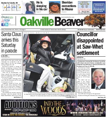 Oakville Beaver, 18 Nov 2016