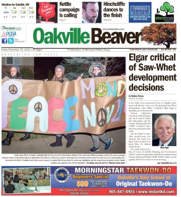 Oakville Beaver, 25 Nov 2016