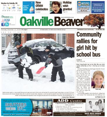 Oakville Beaver, 15 Dec 2016