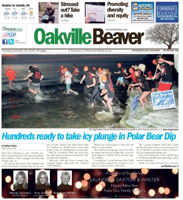 Oakville Beaver, 29 Dec 2016