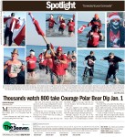 Thousands watch 800 take Courage Polar Bear Dip Jan. 1