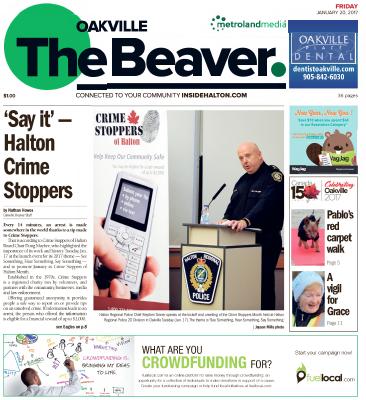 Oakville Beaver, 20 Jan 2017