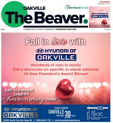 Oakville Beaver, 9 Feb 2017