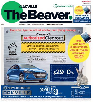 Oakville Beaver, 13 Apr 2017